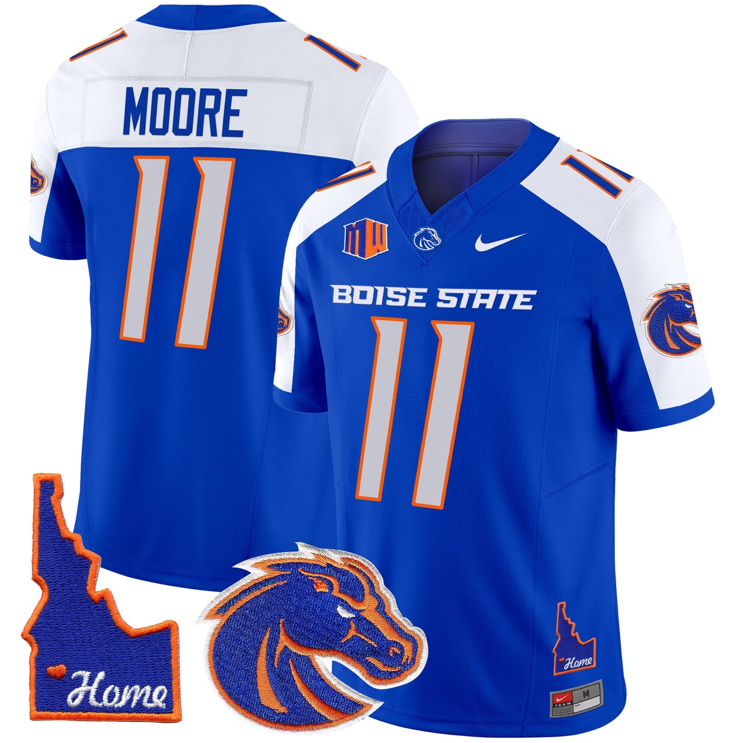 Boise State Broncos 2024 Home Patch Vapor Limited Jersey - All Stitched