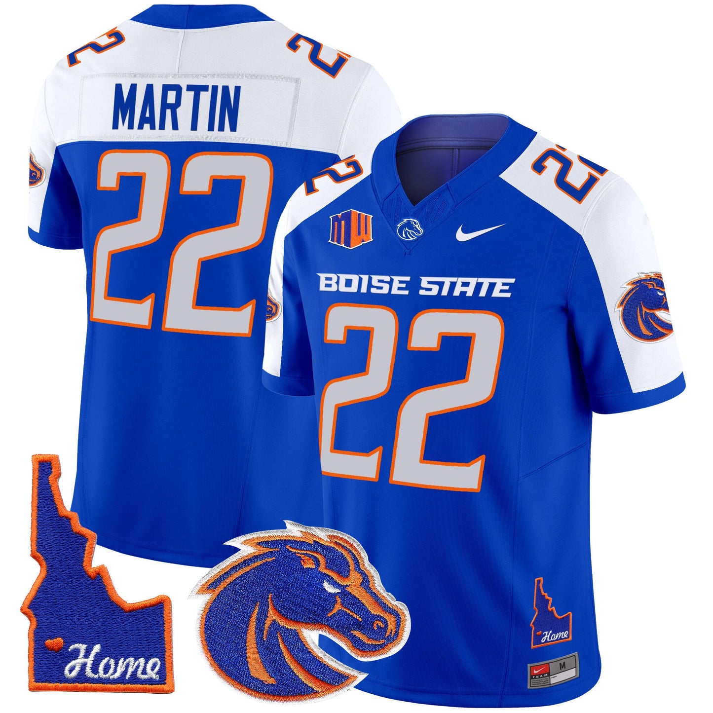 Boise State Broncos 2024 Home Patch Vapor Limited Jersey - All Stitched