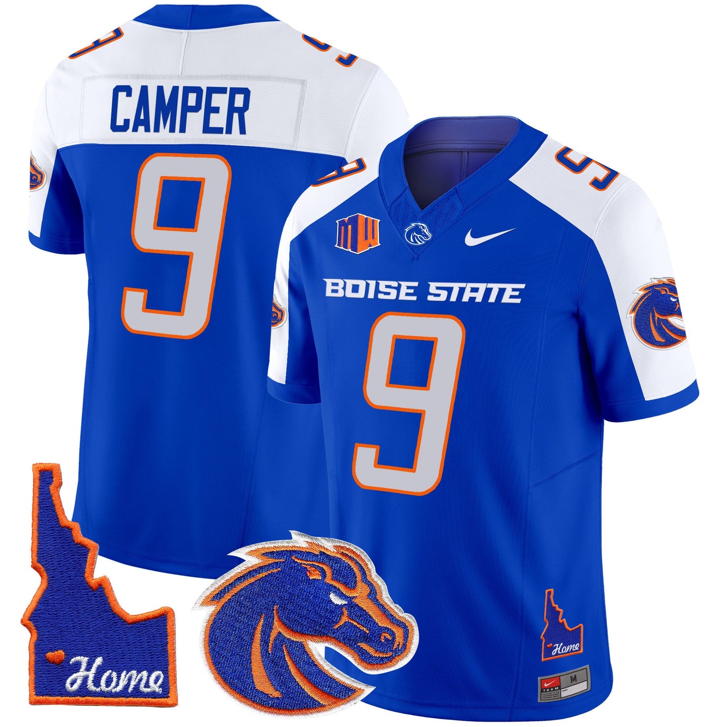 Boise State Broncos 2024 Home Patch Vapor Limited Jersey - All Stitched