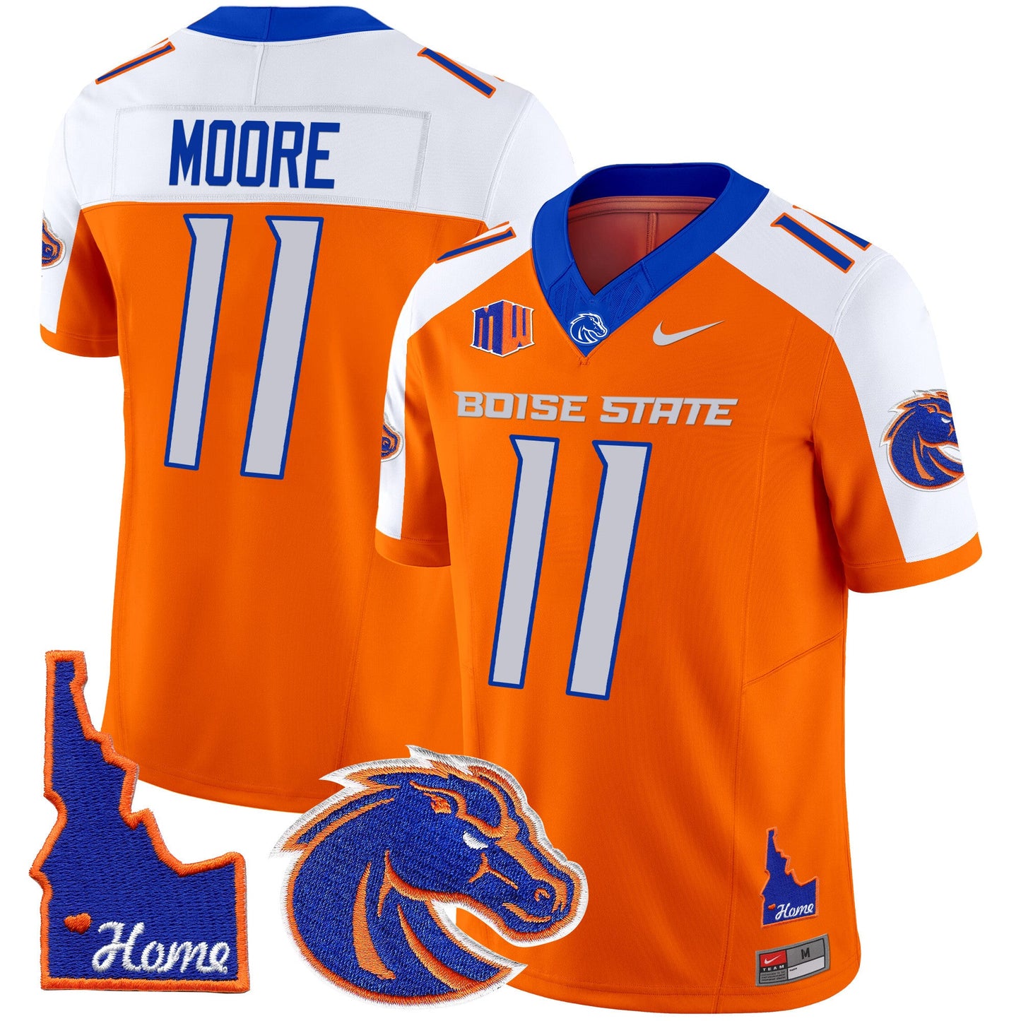 Boise State Broncos 2024 Home Patch Vapor Limited Jersey - All Stitched