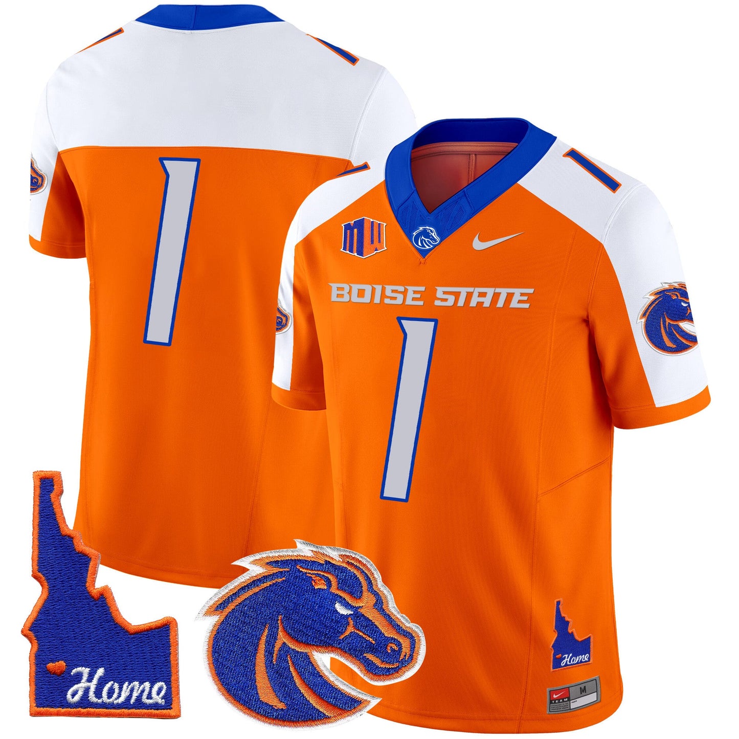 Boise State Broncos 2024 Home Patch Vapor Limited Jersey - All Stitched