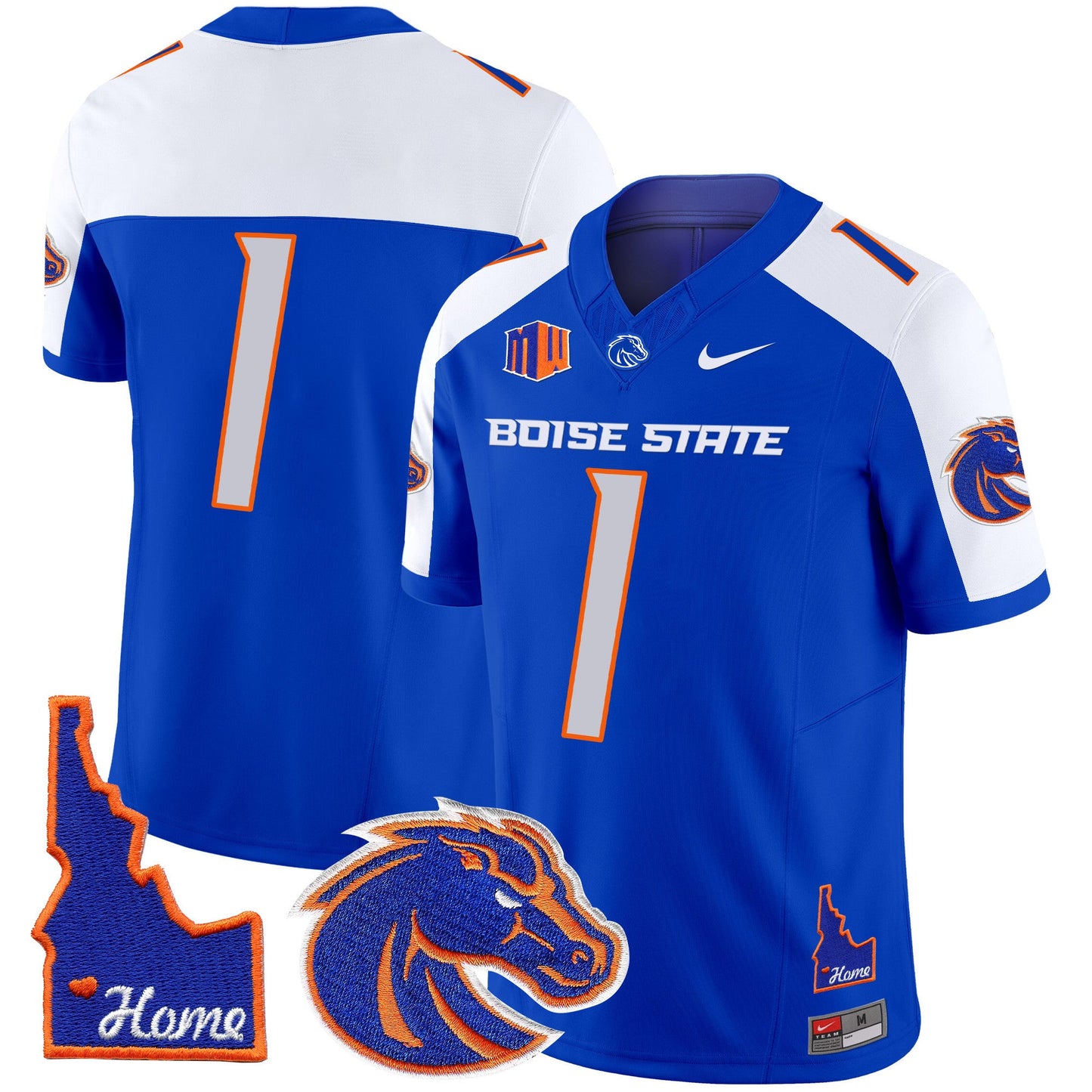 Boise State Broncos 2024 Home Patch Vapor Limited Jersey - All Stitched