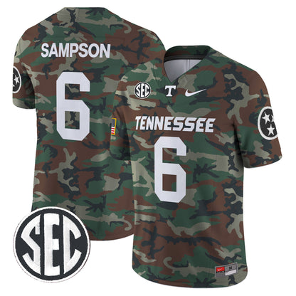Tennessee Volunteers 2024 Military Vapor Limited Jersey V2 - All Stitched