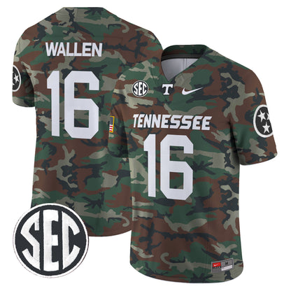 Tennessee Volunteers 2024 Military Vapor Limited Jersey V2 - All Stitched