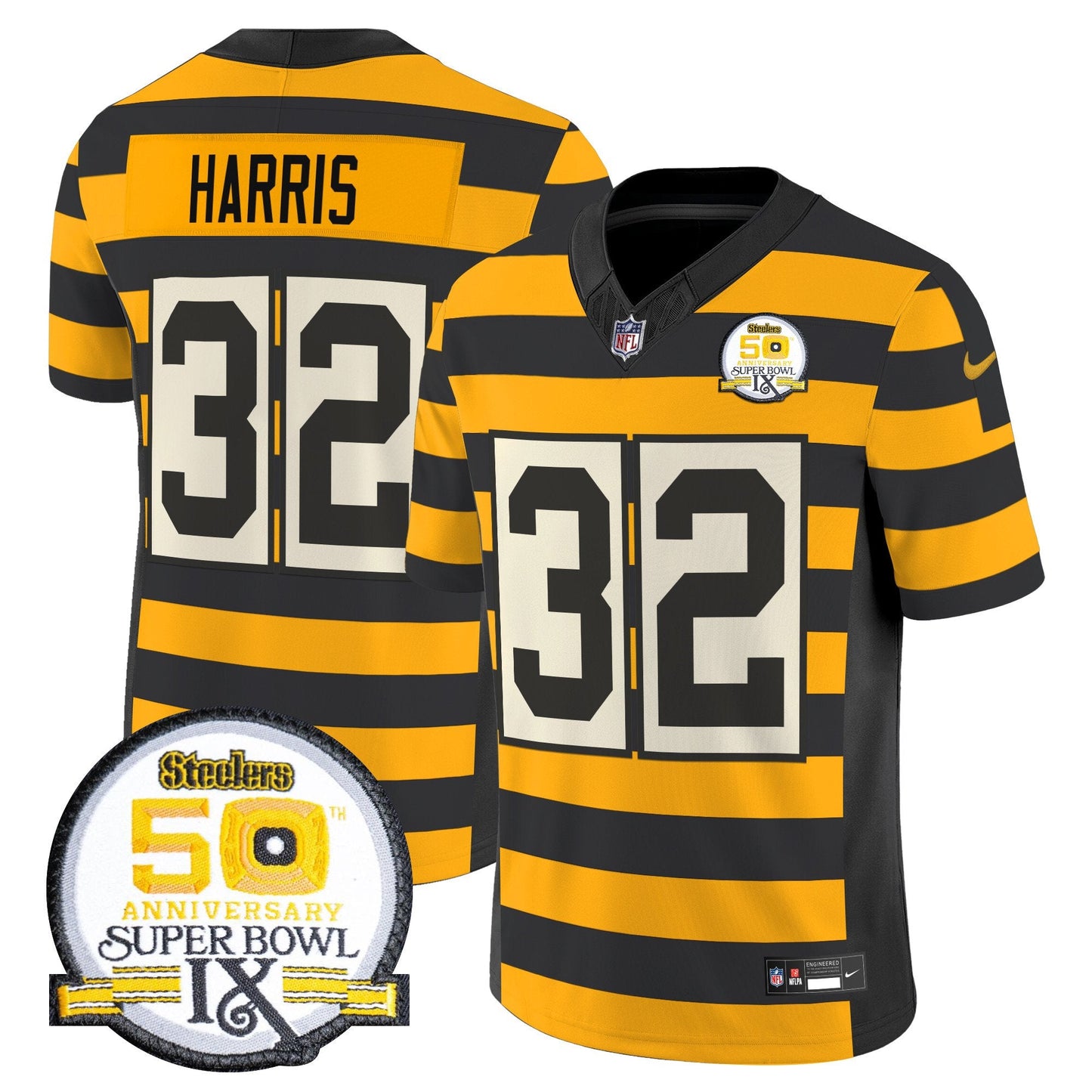 Pittsburgh Steelers Throwback 2024 Vapor Limited Jersey - All Stitched