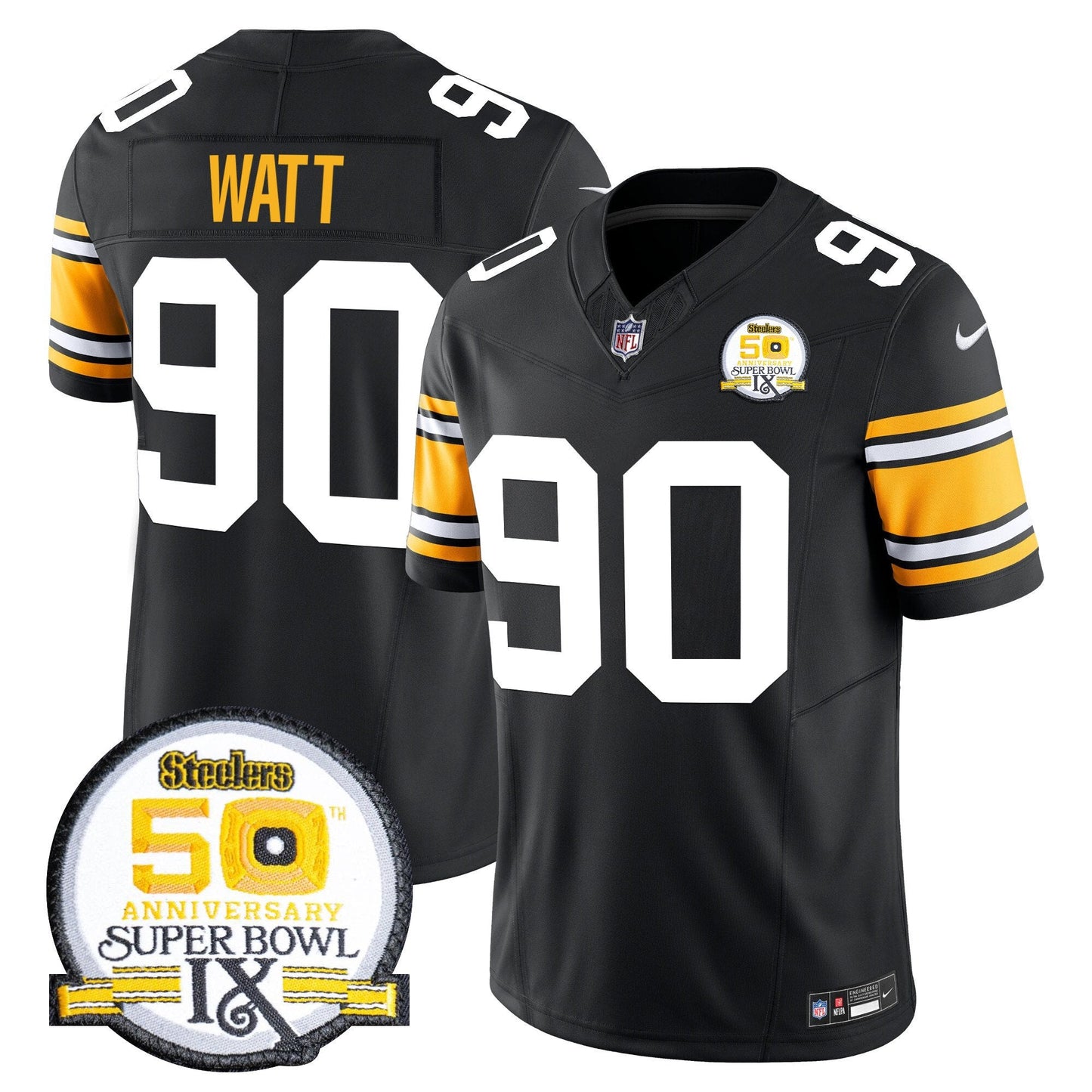 Pittsburgh Steelers Throwback 2024 Vapor Limited Jersey - All Stitched