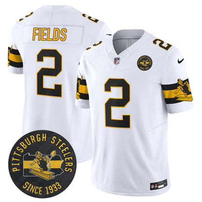 Pittsburgh Steelers Throwback 1933 Patch Vapor Limited Jersey - All Stitched
