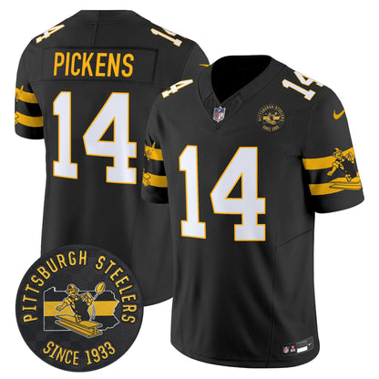 Pittsburgh Steelers Throwback 1933 Patch Vapor Limited Jersey - All Stitched
