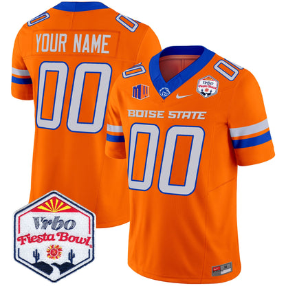 Boise State Broncos 2024 The Fiesta Bowl Patch Vapor Limited Custom Jersey - All Stitched