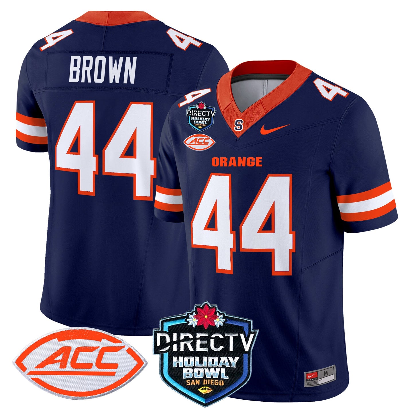 Syracuse Orange 2025 Holiday Bowl Patch Vapor Limited Jersey - All Stitched