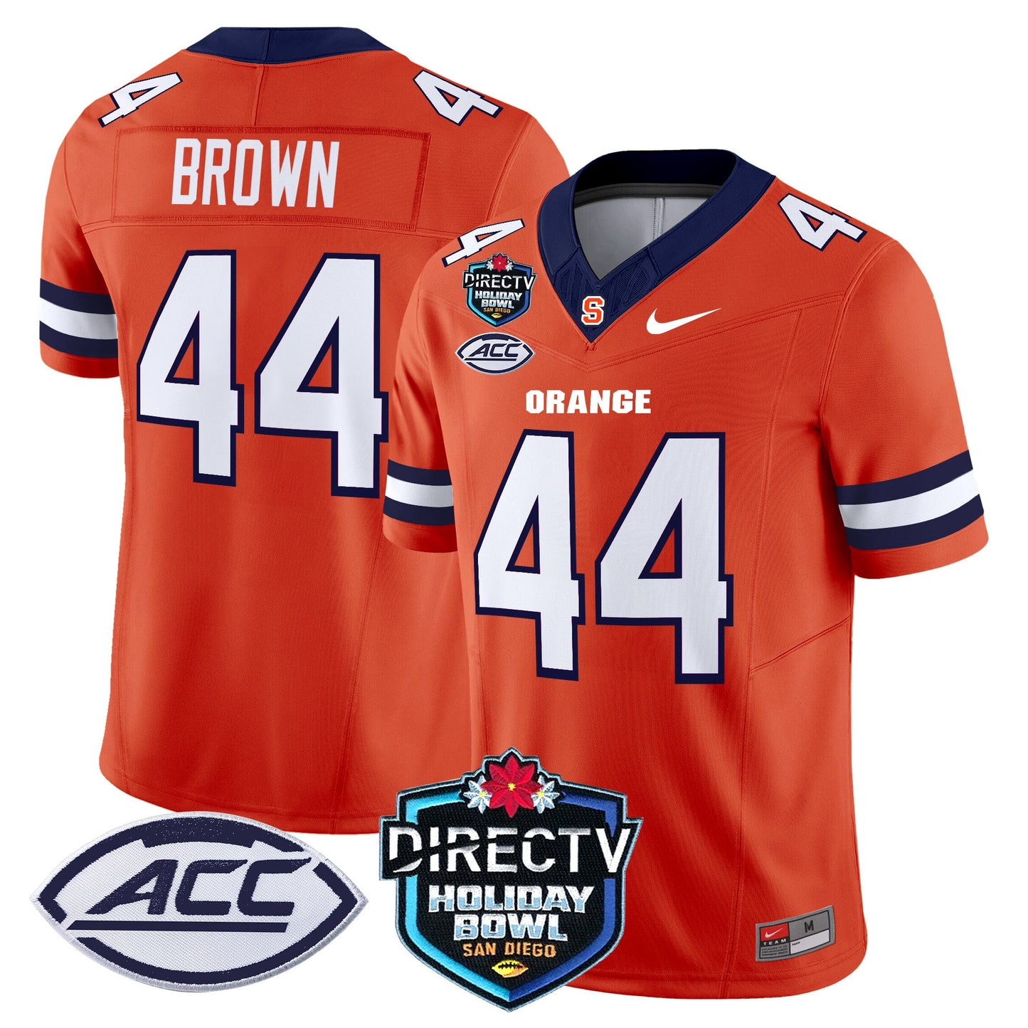 Syracuse Orange 2025 Holiday Bowl Patch Vapor Limited Jersey - All Stitched