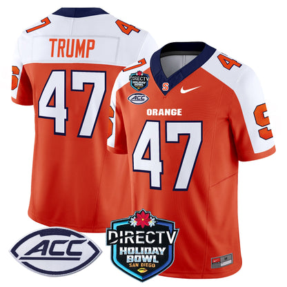 Syracuse Orange 2025 Holiday Bowl Patch Vapor Limited Jersey - All Stitched