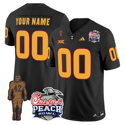 Sun Devils Pat Tillman & Peach Bowl Patch Vapor Limited Custom Jersey - All Stitched