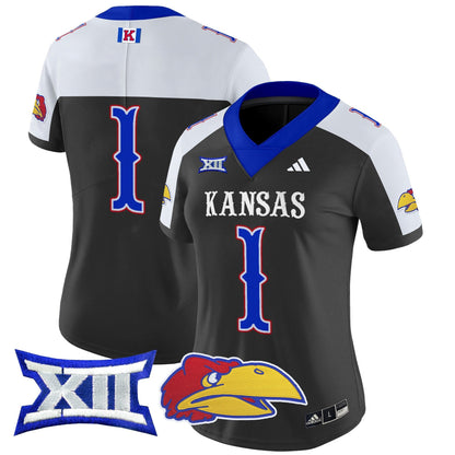 Women's Kansas Jayhawks 2024 Vapor Limited Jersey V2 - All Stitched