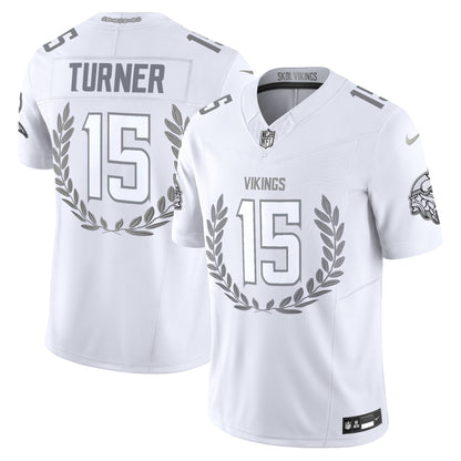 Minnesota Vikings Platinum MVP Vapor Limited Jersey - All Stitched