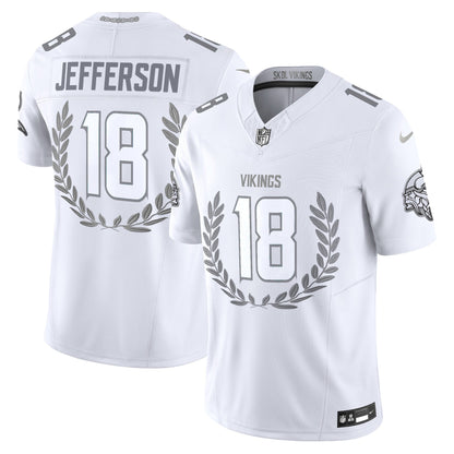 Minnesota Vikings Platinum MVP Vapor Limited Jersey - All Stitched