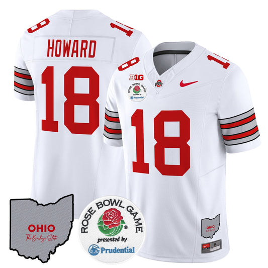 Ohio State Buckeyes 'Heritage Stripe' Rose Bowl Vapor Limited Jersey - All Stitched
