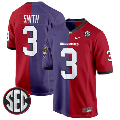 Georgia Bulldogs Split Game Jersey - All Stitched