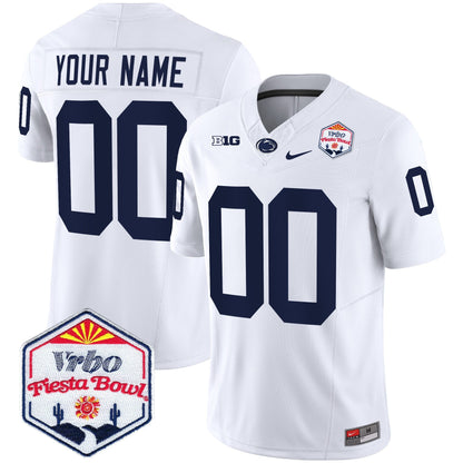 Penn State Nittany Lions 2024 The Fiesta Bowl Patch Vapor Limited Custom Jersey - All Stitched