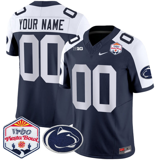 Penn State Nittany Lions 2024 The Fiesta Bowl Patch Vapor Limited Custom Jersey - All Stitched
