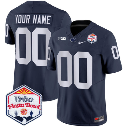 Penn State Nittany Lions 2024 The Fiesta Bowl Patch Vapor Limited Custom Jersey - All Stitched