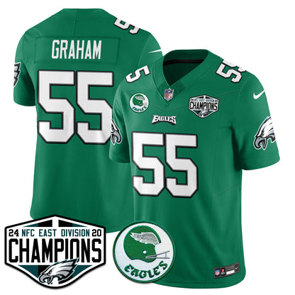 Philadelphia Ealges 2024 NFC East Division Champions Jersey - All Stitched