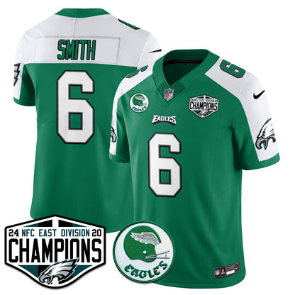 Philadelphia Ealges 2024 NFC East Division Champions Jersey - All Stitched