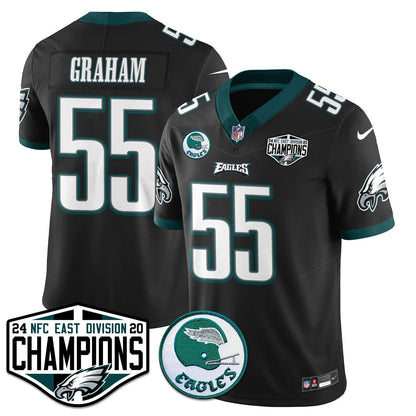 Philadelphia Ealges 2024 NFC East Division Champions Jersey - All Stitched