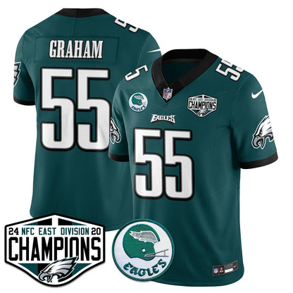 Philadelphia Ealges 2024 NFC East Division Champions Jersey - All Stitched
