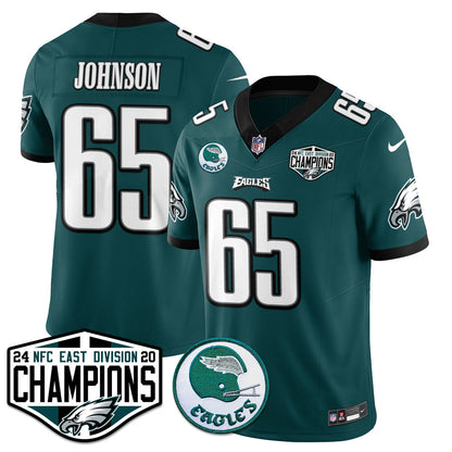 Philadelphia Ealges 2024 NFC East Division Champions Jersey - All Stitched