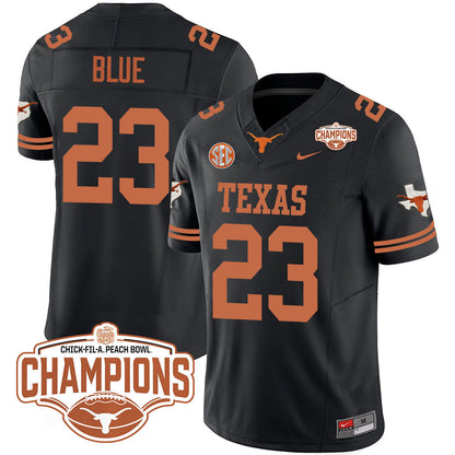 Texas Longhorns 2024 Peach Bowl Champions Jersey - All Stitched