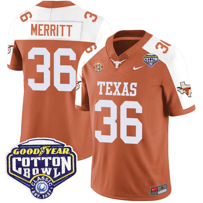 Texas Longhorns 2024 Cotton Bowl Classic Jersey - All Stitched