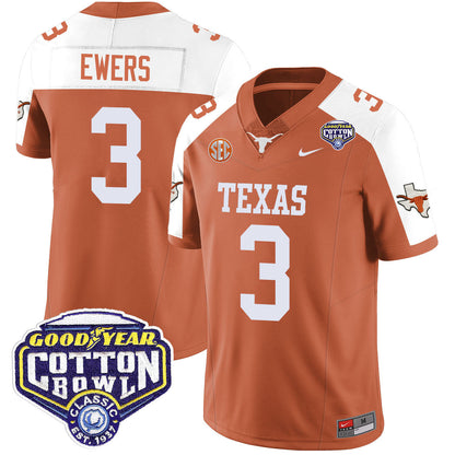 Texas Longhorns 2024 Cotton Bowl Classic Jersey - All Stitched