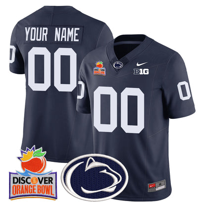Custom Gender/Name Penn State Nittany Lions 2024 Orange Bowl Jersey N1 - All Stitched