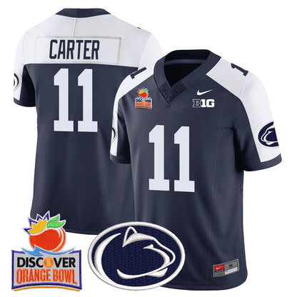 Men's Penn State Nittany Lions 2024 Orange Bowl Jersey N1 - All Stitched