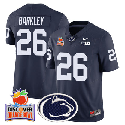 Men's Penn State Nittany Lions 2024 Orange Bowl Jersey N1 - All Stitched