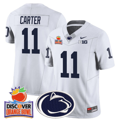 Men's Penn State Nittany Lions 2024 Orange Bowl Jersey N1 - All Stitched