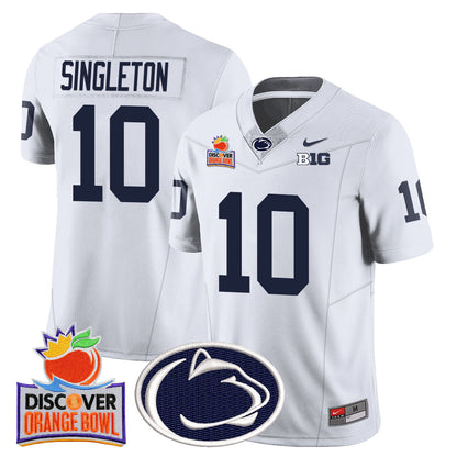 Men's Penn State Nittany Lions 2024 Orange Bowl Jersey N1 - All Stitched