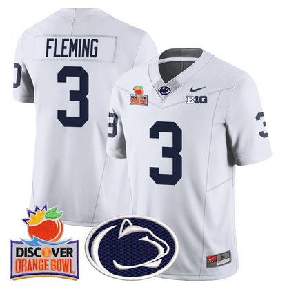Men's Penn State Nittany Lions 2024 Orange Bowl Jersey N1 - All Stitched