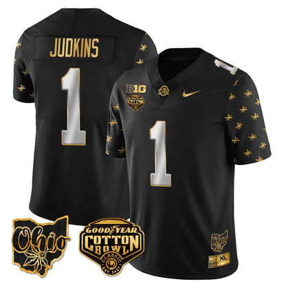 Ohio State Buckeyes 2024 Cotton Bowl Classic Jersey Gold - All Stitched