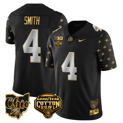 Ohio State Buckeyes 2024 Cotton Bowl Classic Jersey Gold - All Stitched