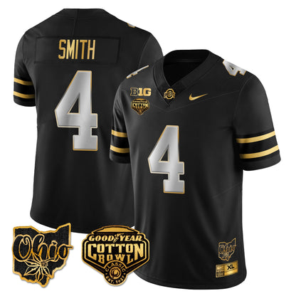 Ohio State Buckeyes 2024 Cotton Bowl Classic Jersey Gold - All Stitched