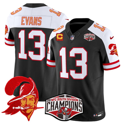 Tampa Bay Buccaneers Throwback 2024 NFC South Division Champions Patch Vapor Limited Jersey - All Stitched