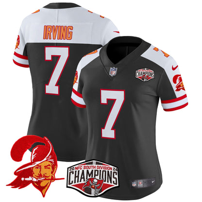 Women's Tampa Bay Buccaneers Creamsicle 2024 NFC South Division Champions Patch Vapor Limited Jersey - All Stitched