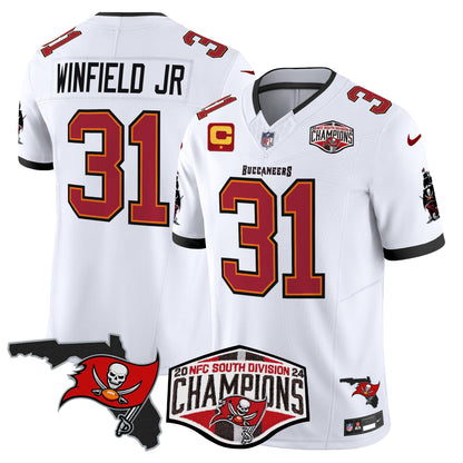 Buccaneers 2024 NFC South Division Champions Patch Vapor Limited Jersey - All Stitched