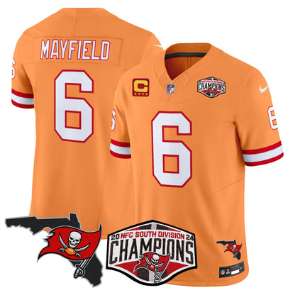 Buccaneers 2024 NFC South Division Champions Patch Vapor Limited Jersey - All Stitched