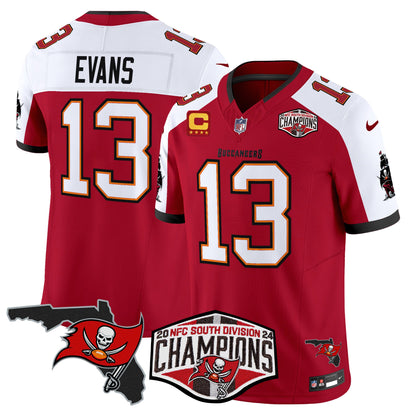 Buccaneers 2024 NFC South Division Champions Patch Vapor Limited Jersey - All Stitched