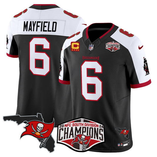 Buccaneers 2024 NFC South Division Champions Patch Vapor Limited Jersey - All Stitched