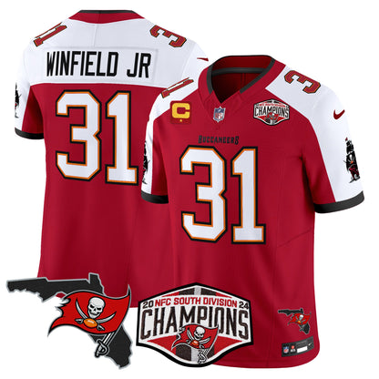 Buccaneers 2024 NFC South Division Champions Patch Vapor Limited Jersey - All Stitched