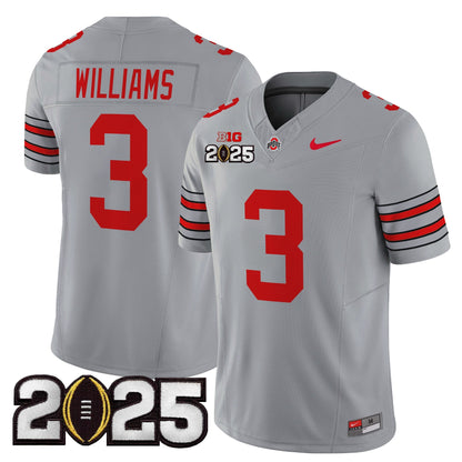 Ohio State Buckeyes 'Heritage Stripe' 2025 CFP Final Patch Vapor Limited Jersey - All Stitched